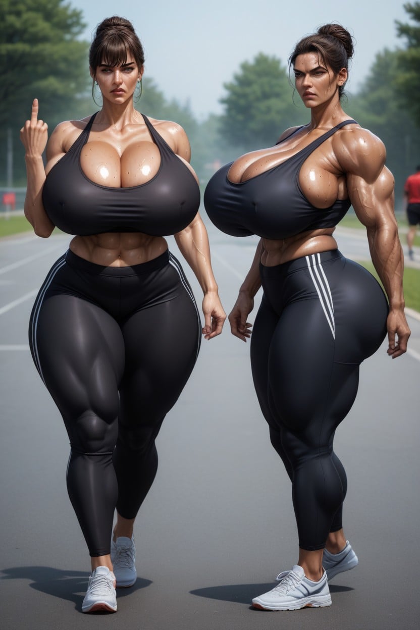 2 People, Jogging, 50+ AI Porn