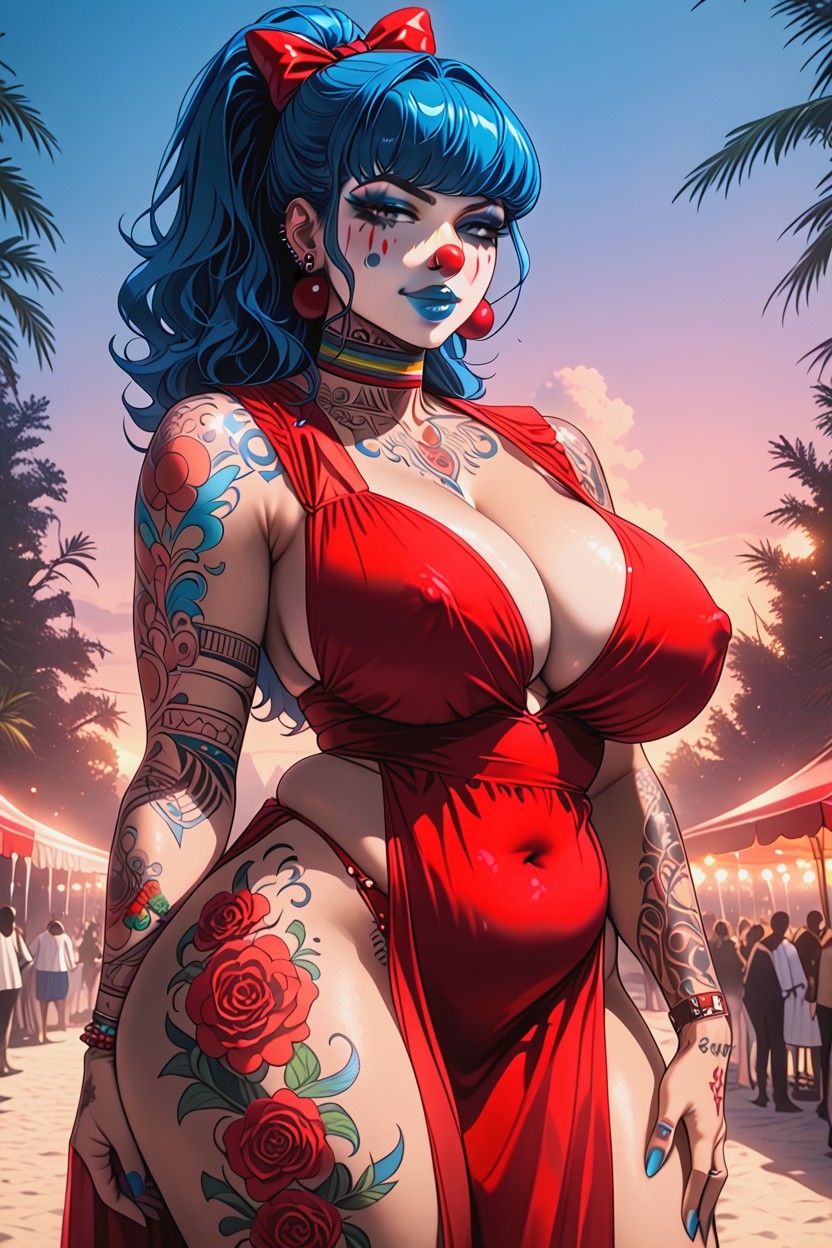 Hyper Detailed, Carnival, Round Ass Hentai IA