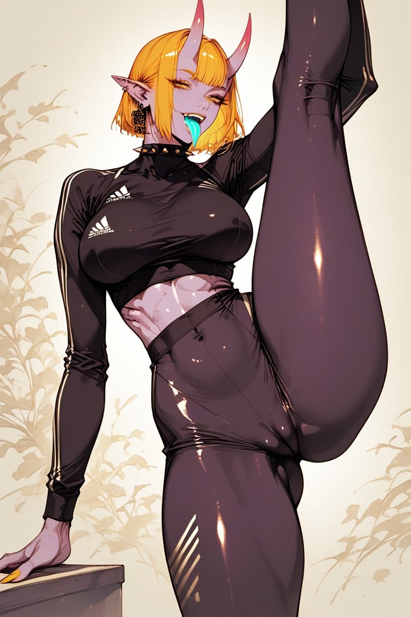 Spiked Collar, Culo Pequeño, Perfect Ass Shape Hentai IA