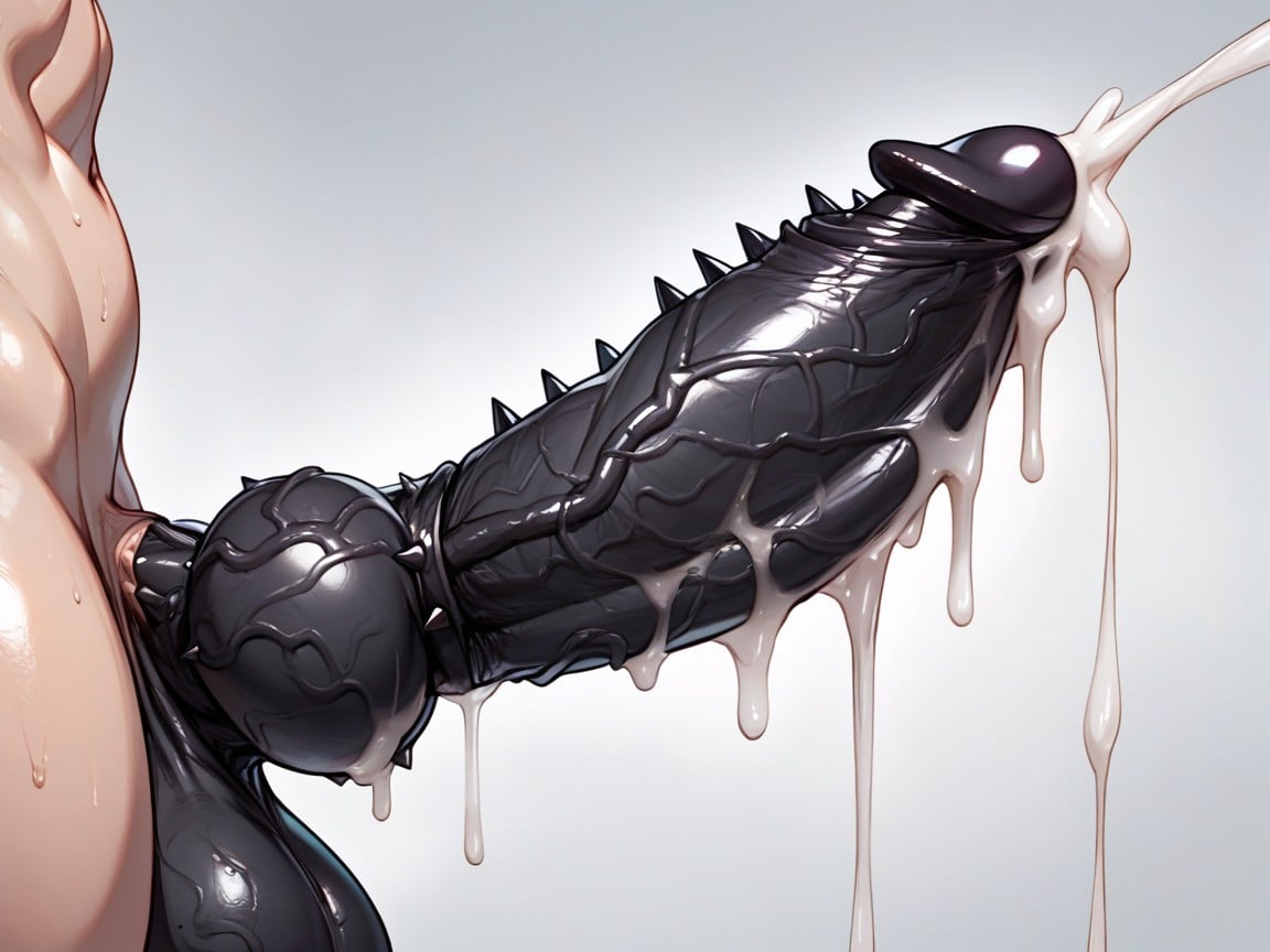 Spiked Penis, 18+, Solo Shemale AI Porn
