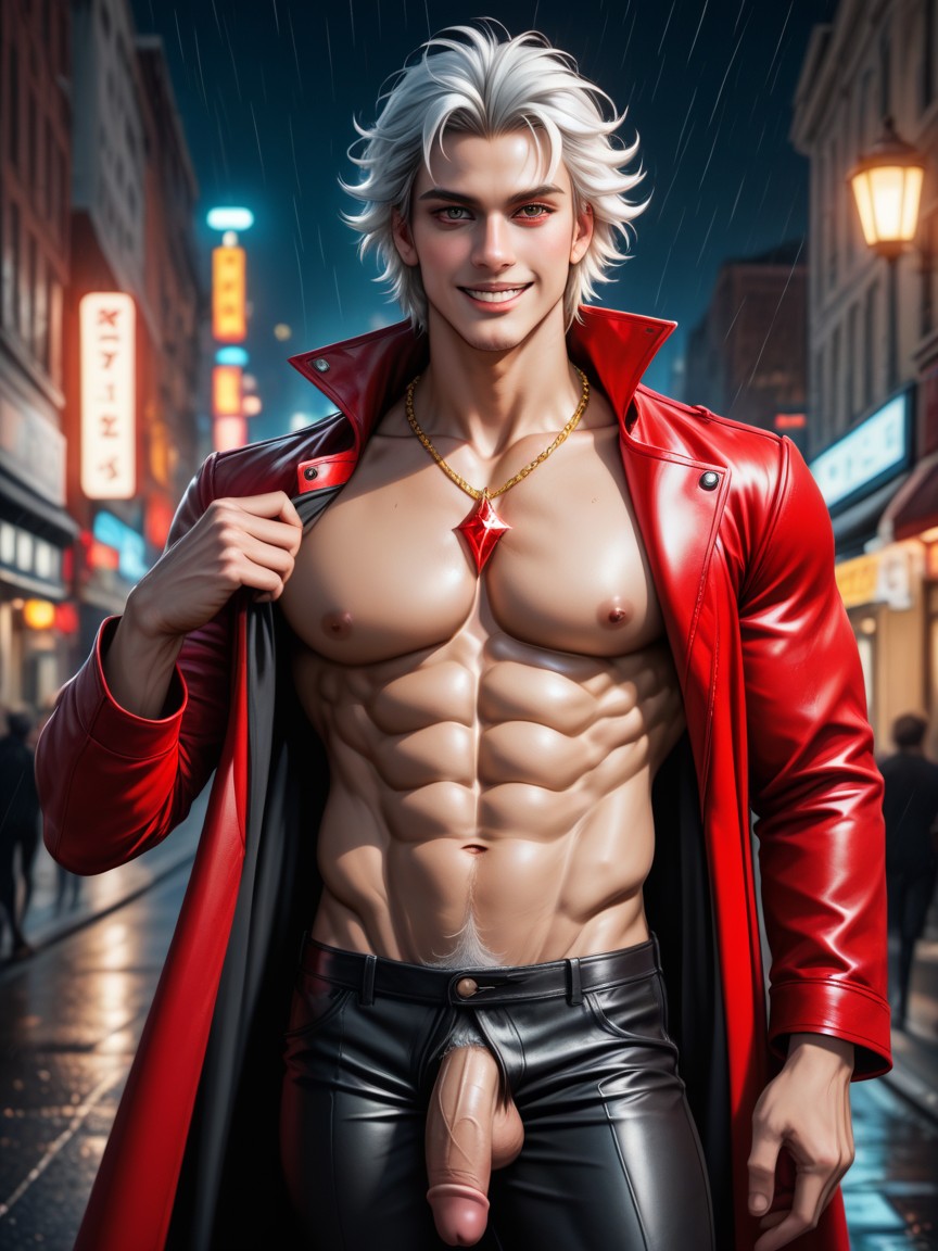 Pale Skin, Tall, Trench-coat Porno IA Gay
