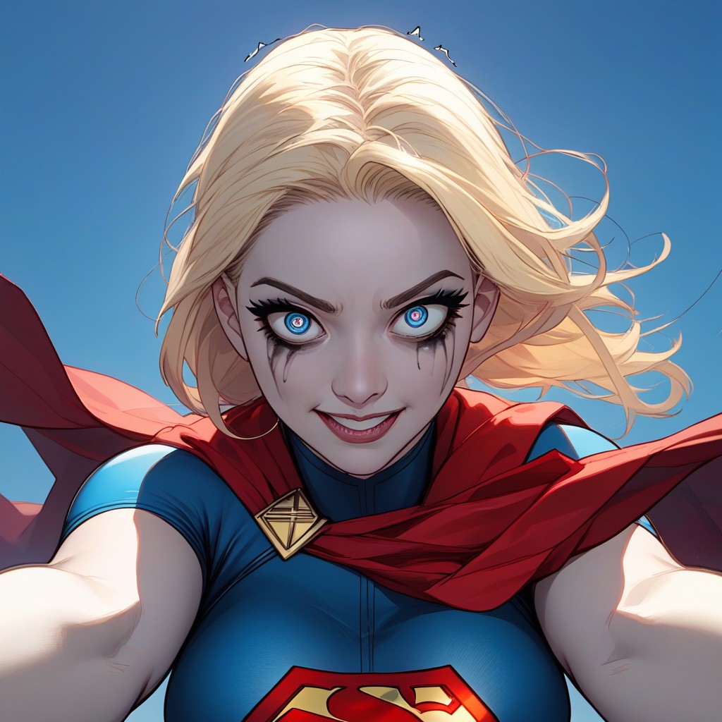 Red Cape, Wasp Waist, Supergirl Hentai AI Porn