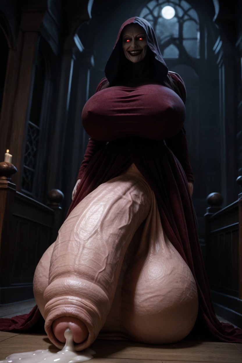 Thick, Nightmare Fuel, Leaking Cum Shemale AI Porn