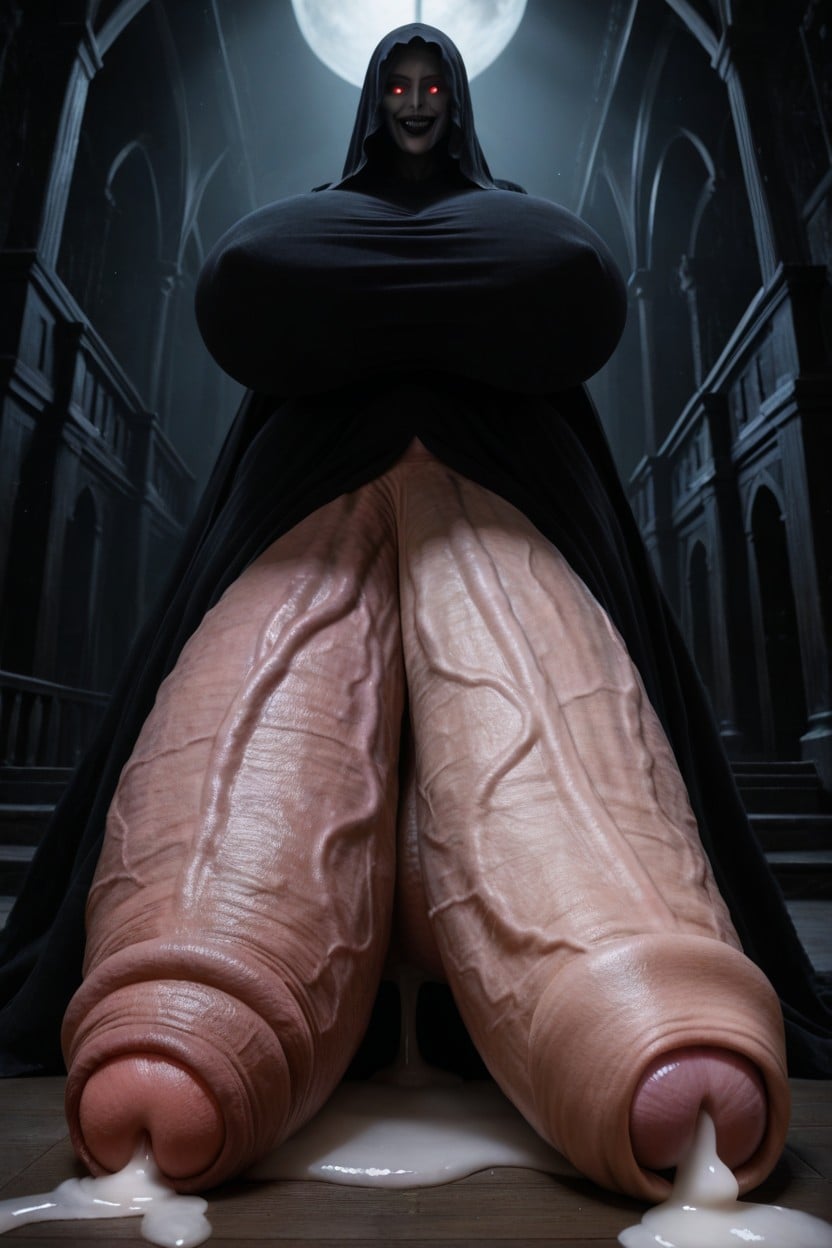 Vue De Face, Nightmare Fuel, Hyper Length Porno IA transsexuelle