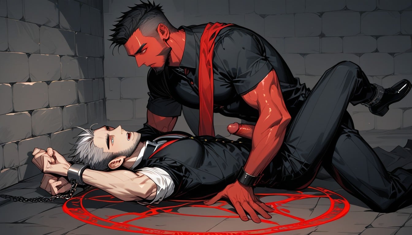 Black Hair, Arms Up, Massive AI Gay Porn