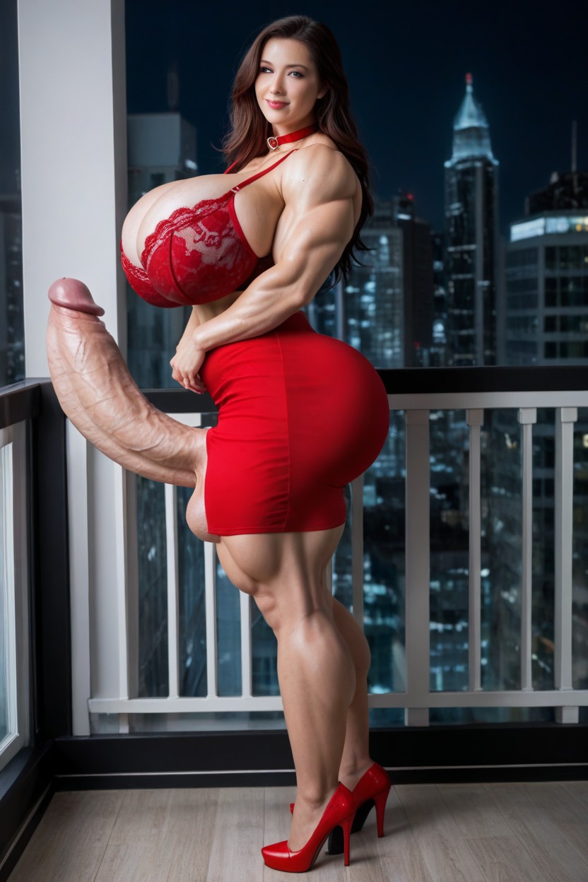 Huge Muscular Ass, Long Leg, Asian Shemale AI Porn