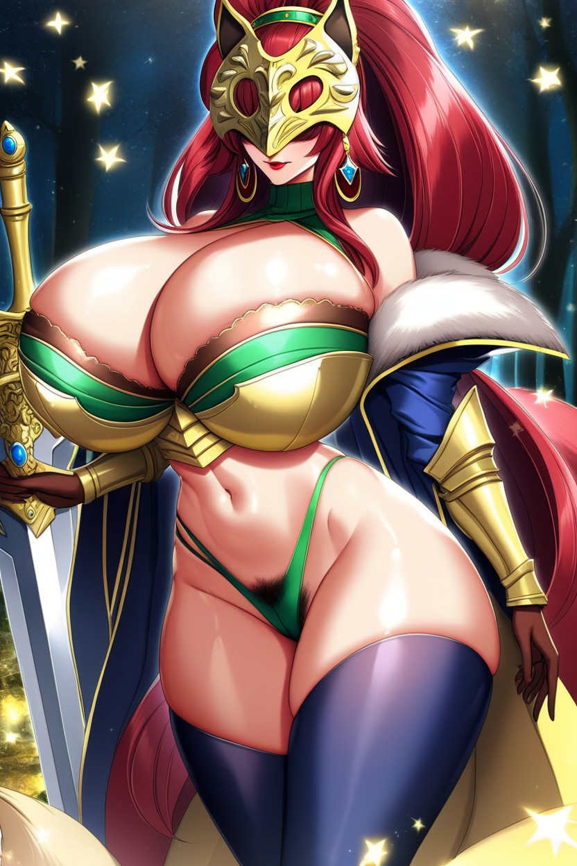 Forest Lake, Exposed Belly, "the Fire Keeper From Dark Souls " Hentai AI Porn