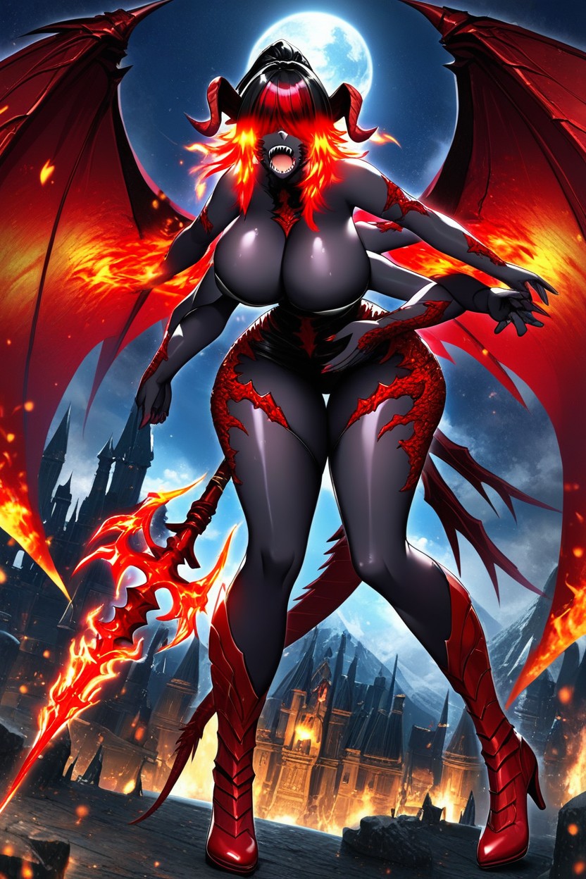 Hufe Breasts, Dragon Woman, "au'ra From Ffxiv" AI獸人黃片