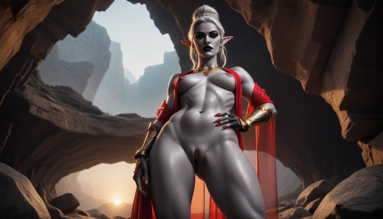 Cave, Black Makeup, Black Eyeliner AI Porn