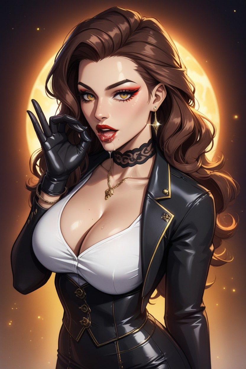 Realistic, Drool, Female Mafia Boss AI Porn