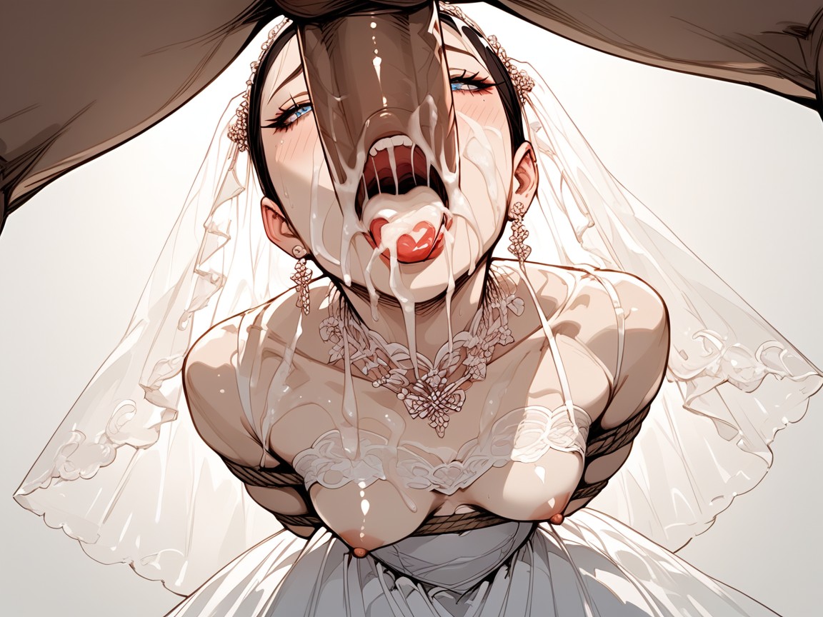 Blushing, Woman Is Hanging From The Ceiling, Under Cm Tall AI Porn