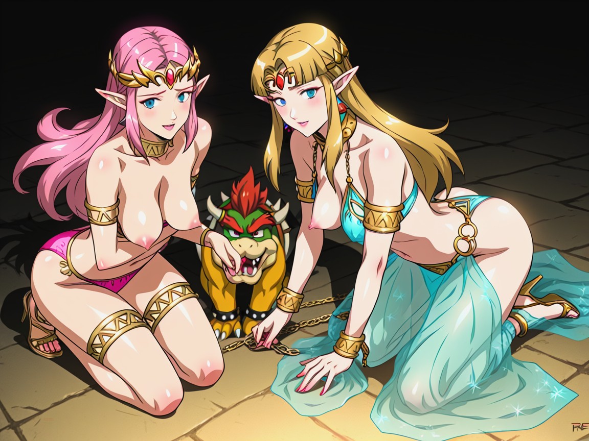Saggy Breasts, High Angled View, Belly Dancer AI Porn