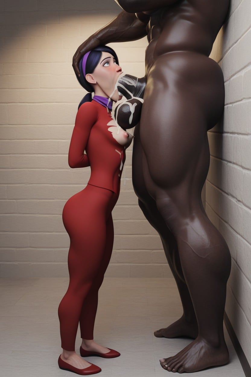 Pinned Against Wall, Aggressive Deepthroat, Deepthroat Balls Deep AI Porn