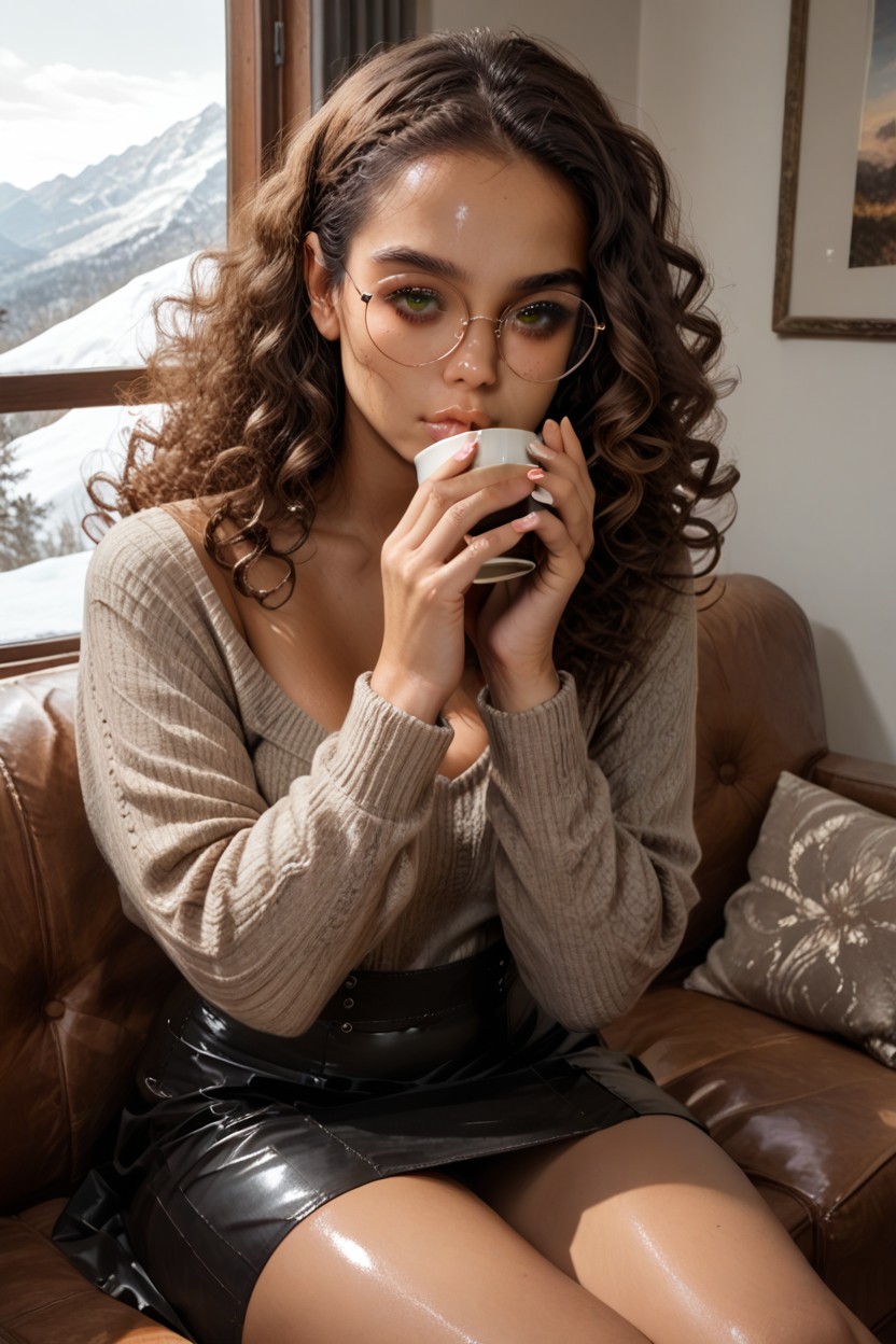 Perfect Face, Rounded Ass, Shiny Skin AI Porn