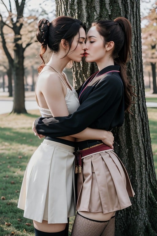 Skirt, Extreme Elegance, Extremly Gorgeous Bodies AI Porn