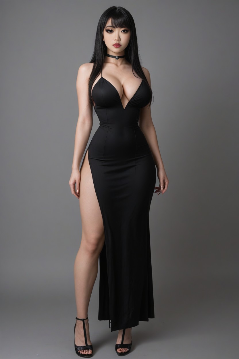 Korean Supermodel, Long Legs, Long Hair AI Porn