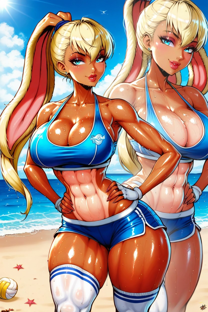Juicy Lips, Perfect Skin, Hands On Hips AI Porn