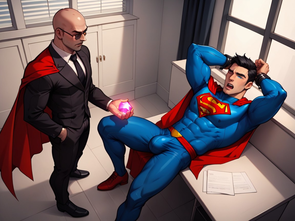 Skyscrapers In The Background, Black Hair, Office AI Gay Porn