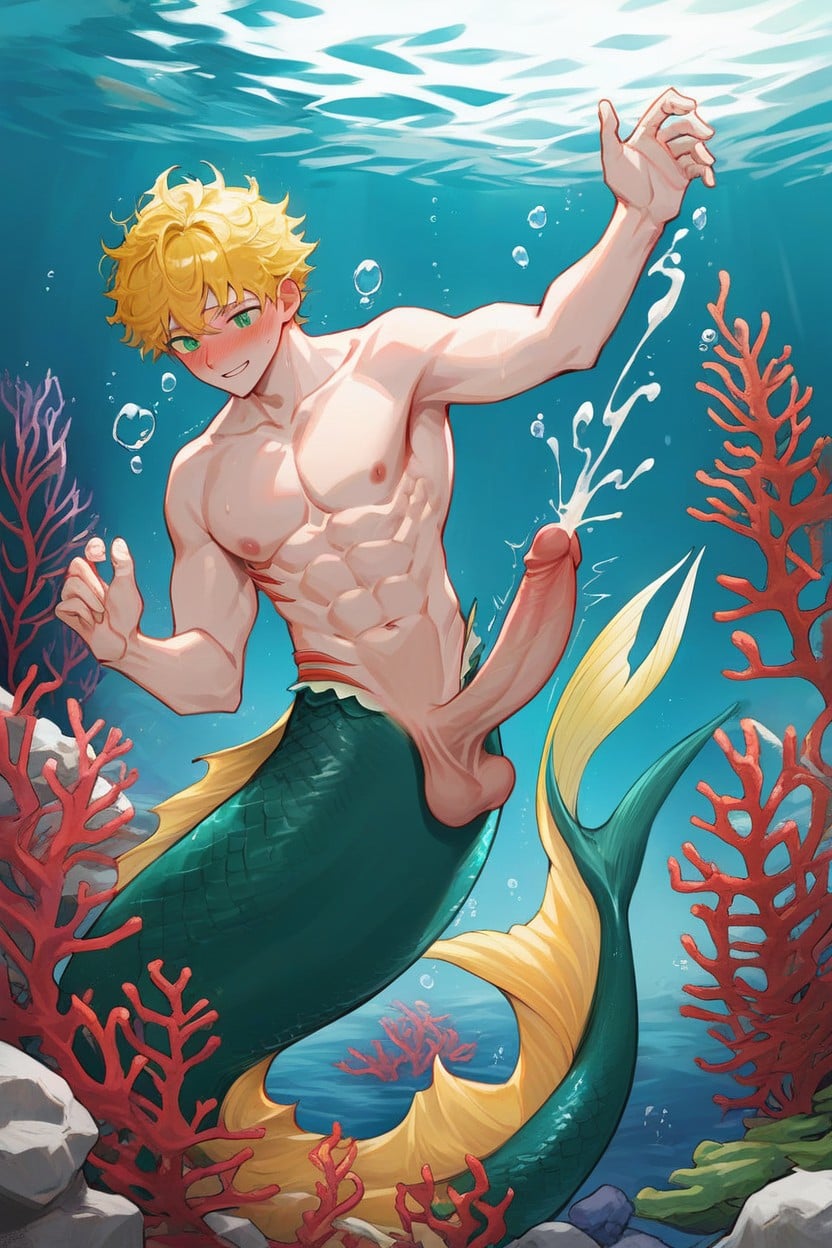 Throbbing Penis, Diving In The Ocean, 25+ Porno IA Gay