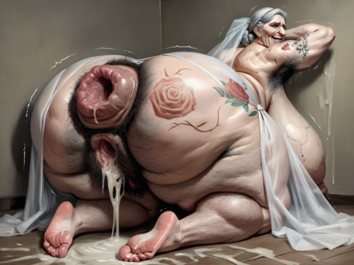 18+, Insane, Giant Saggy Breasts AI Porn