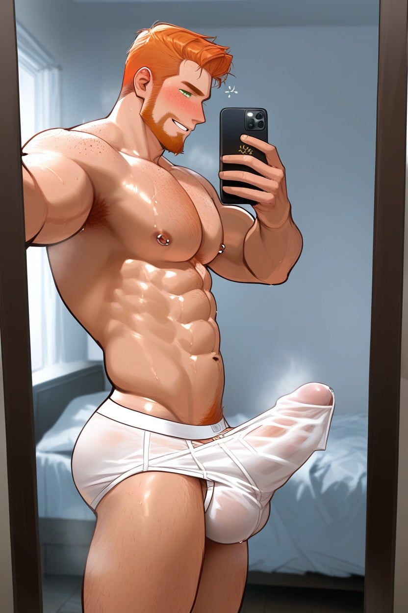 Standing, Beard, No Shirt Porno IA Gay