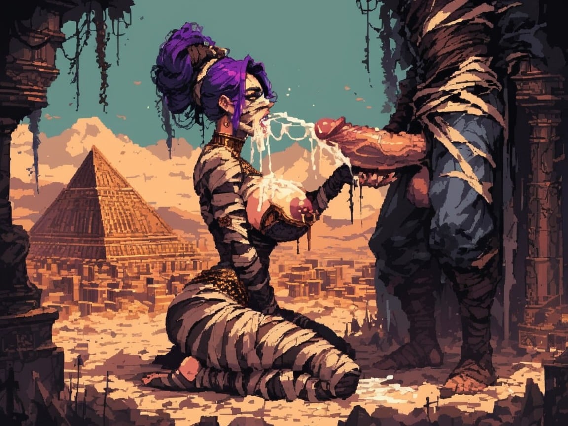 Pyramids, Cum Squirt, Location Desert AI Porn