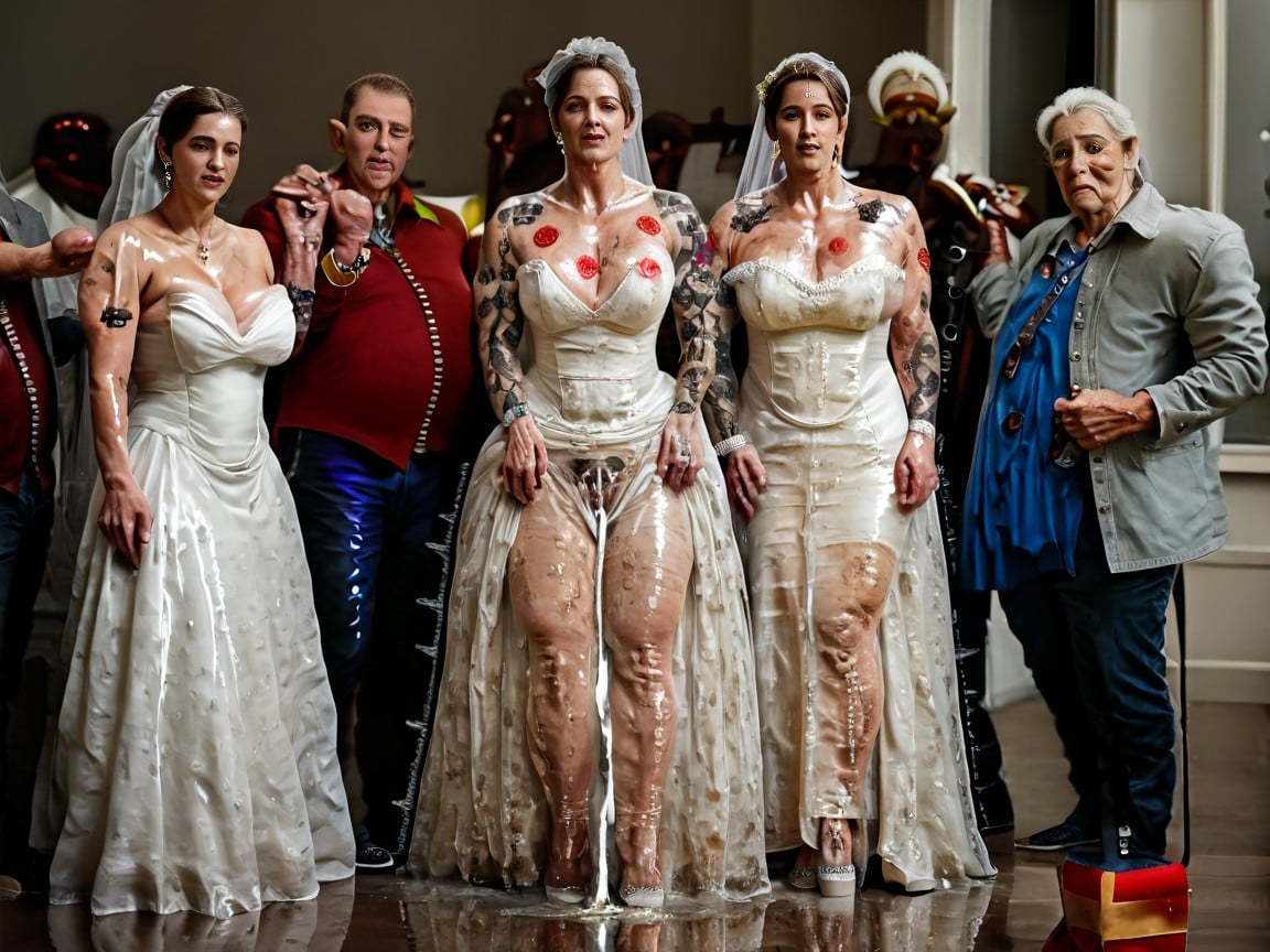 Trembling, Cellulite, Full Body Tattoo AI Porn