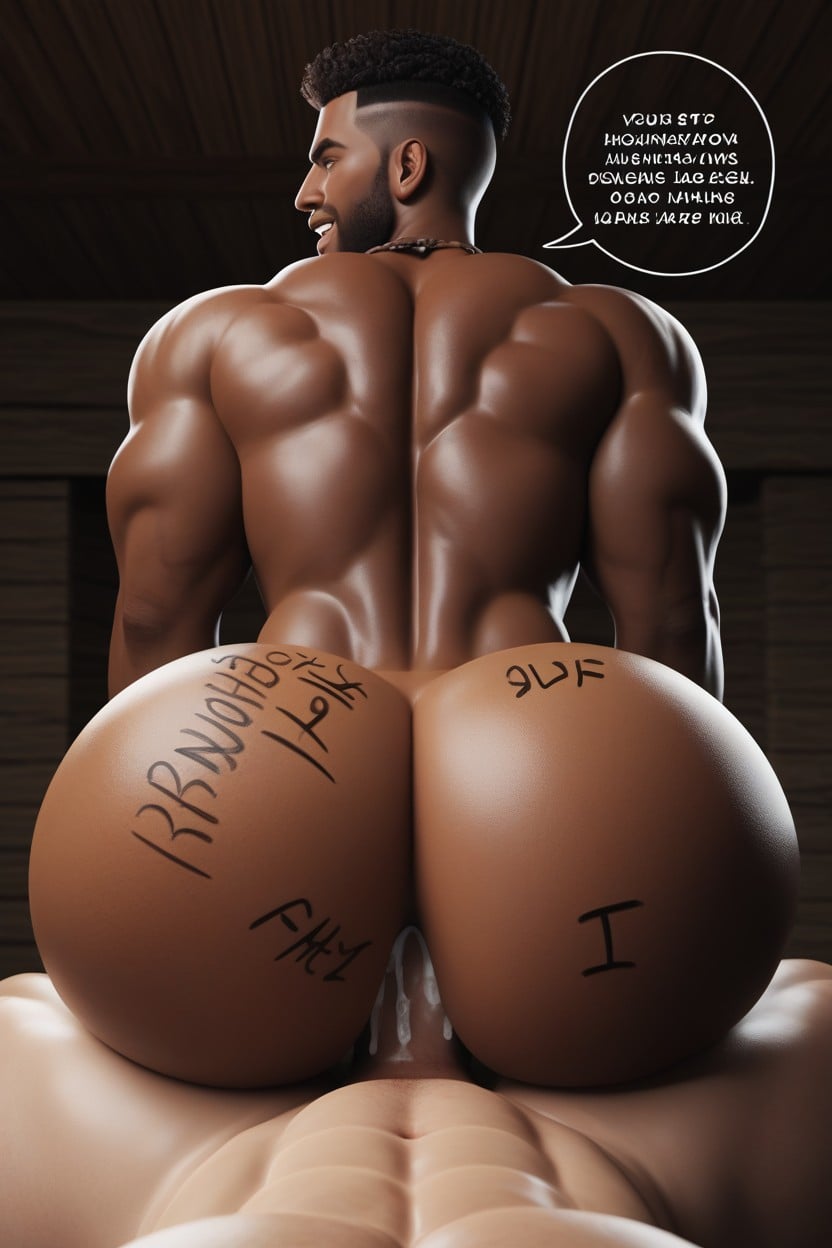 Riding, Doomed Top, African Bottom AI Gay Porn