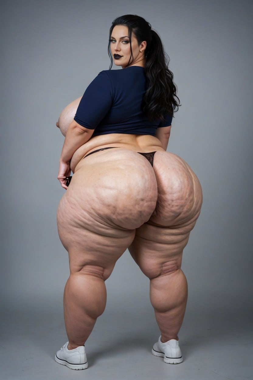 Squirt, Huge Stomach Bulge, Cellulite Thighs BBW AI Porn