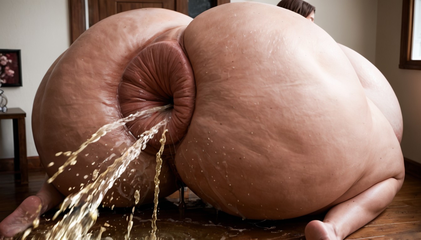 Hyper Pissing, Hyper Pissing, Bubble Butt AI Porn