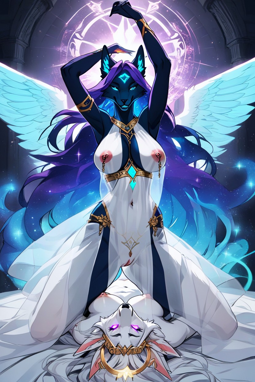 18+, Floating Symbols, People Furry AI Porn
