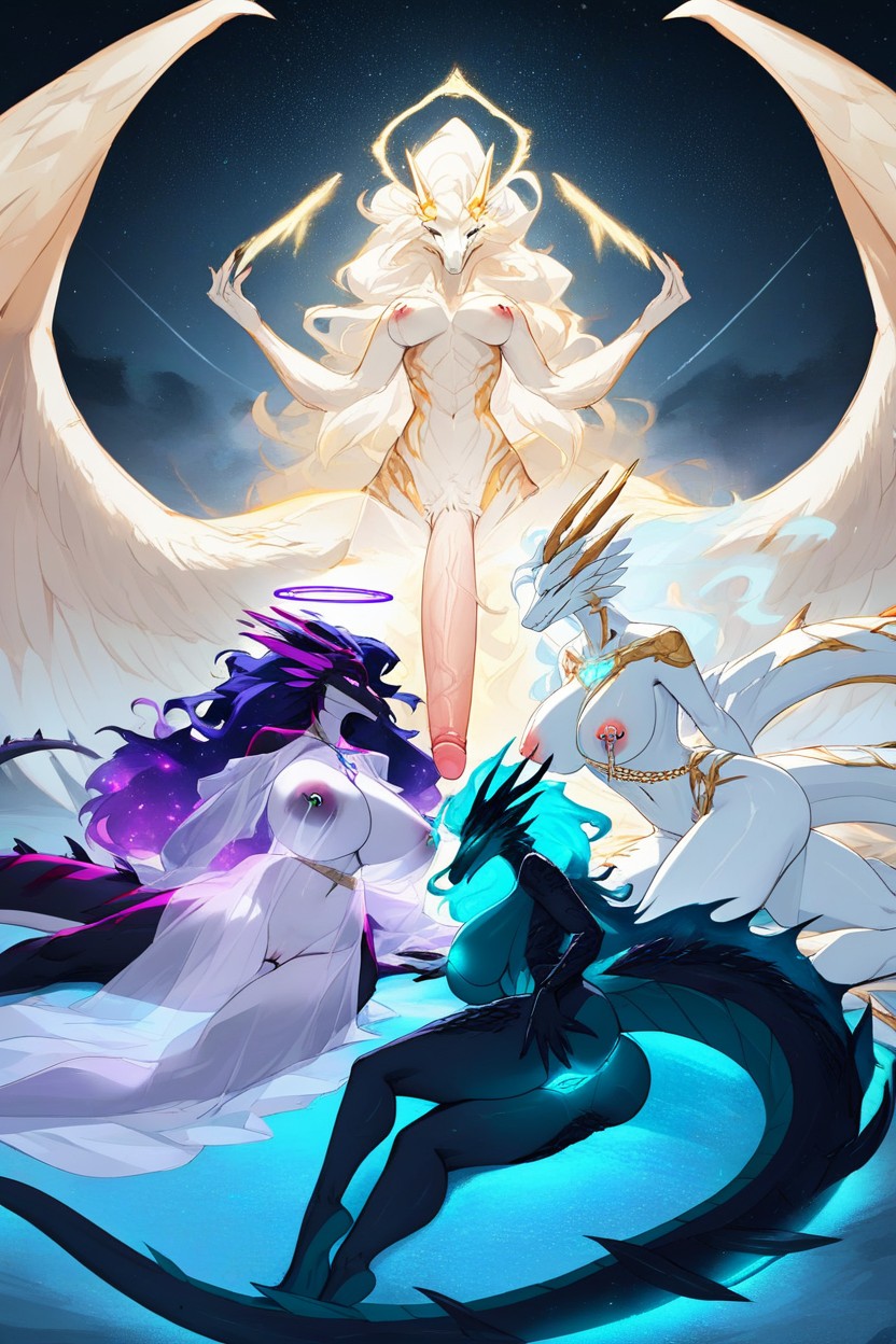 Angelic, Angelic, Massive Spiked Dragon Penis In Pussy Furry AI Porn