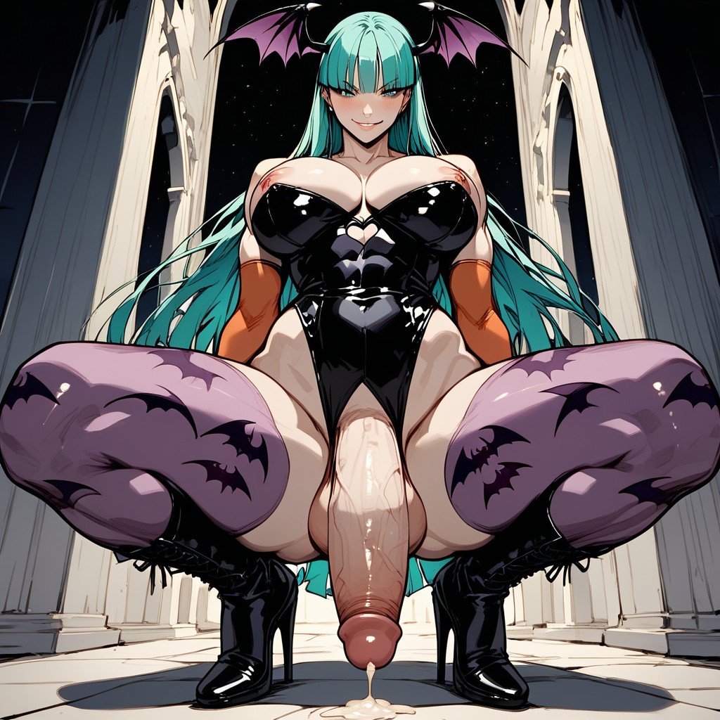 Gigantic, Blushing, Thick Thighs Hentai AI Porn