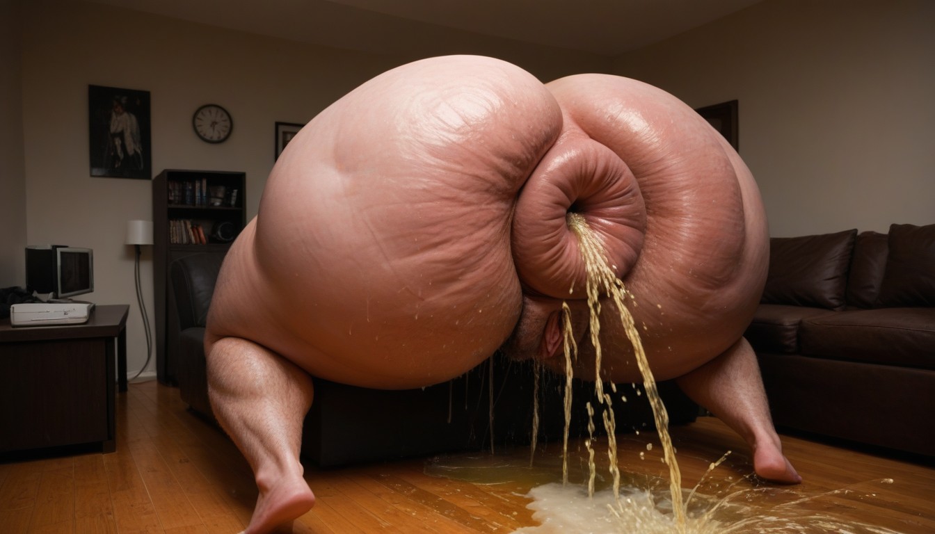Super Hyper Anus Pissing, Piss Well Lit, Piss Stream Bigger Than Body AI Porn