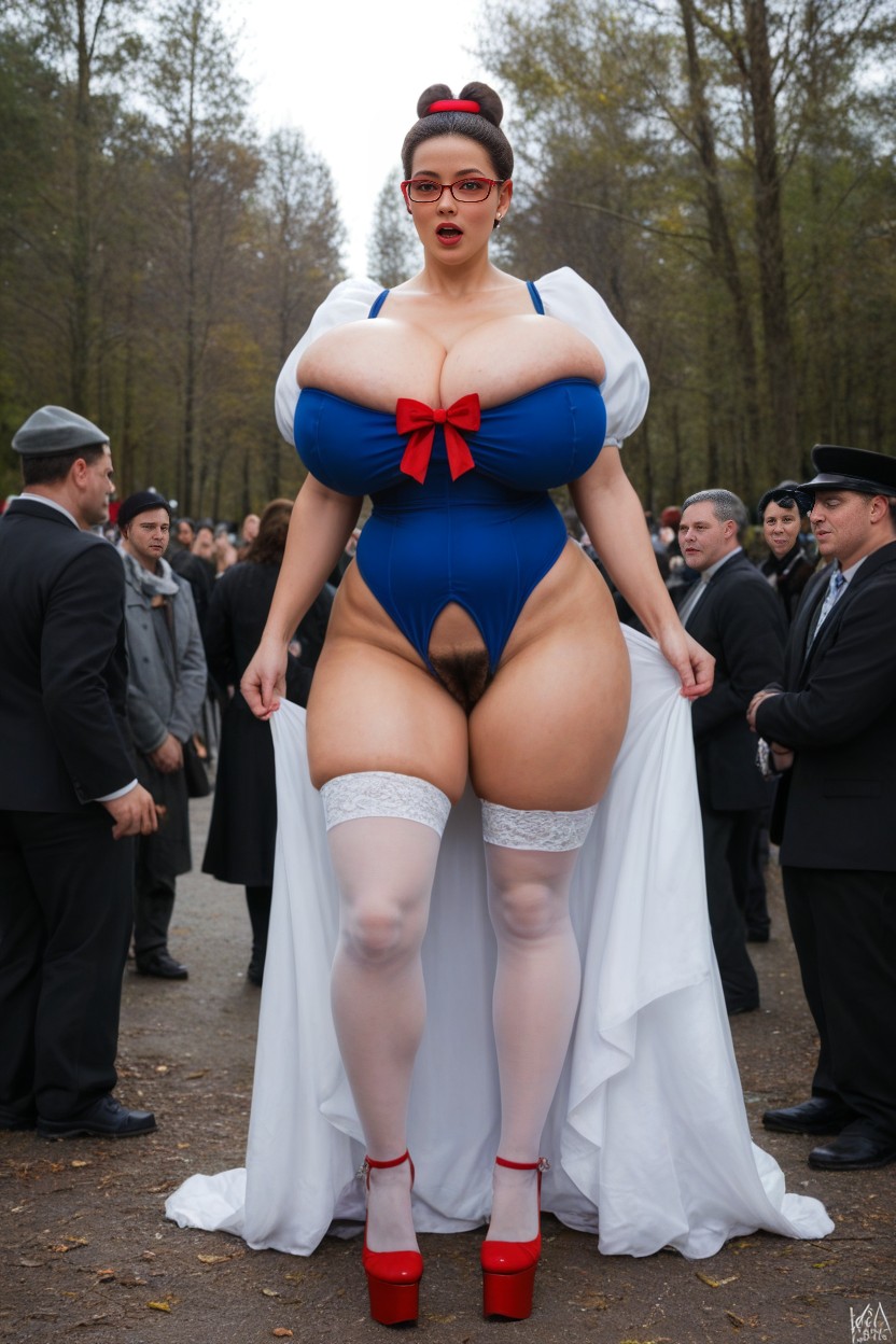 Front View, Mini Skirt, Bow AI Porn
