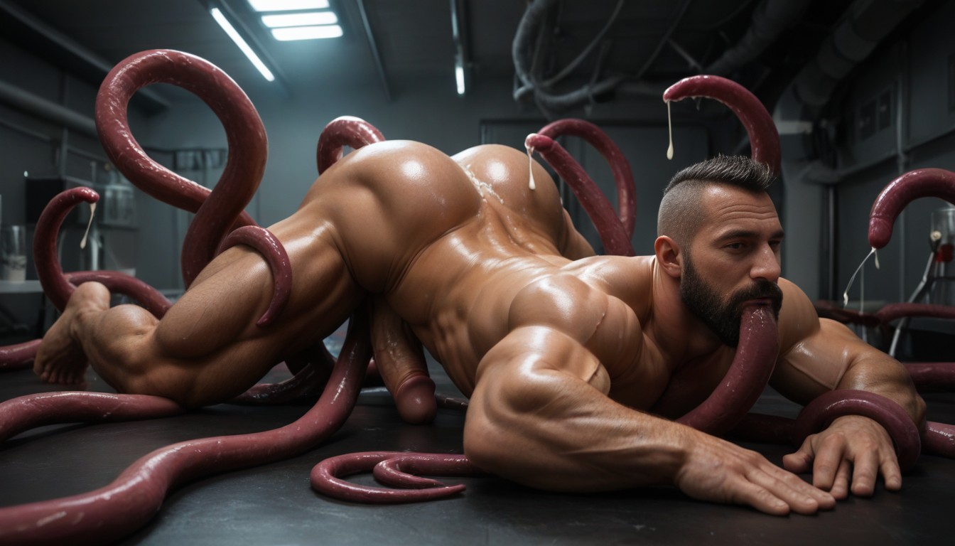 Extreme Anal Penetration, Belly Bulge, Unusual Insertion AI Gay Porn