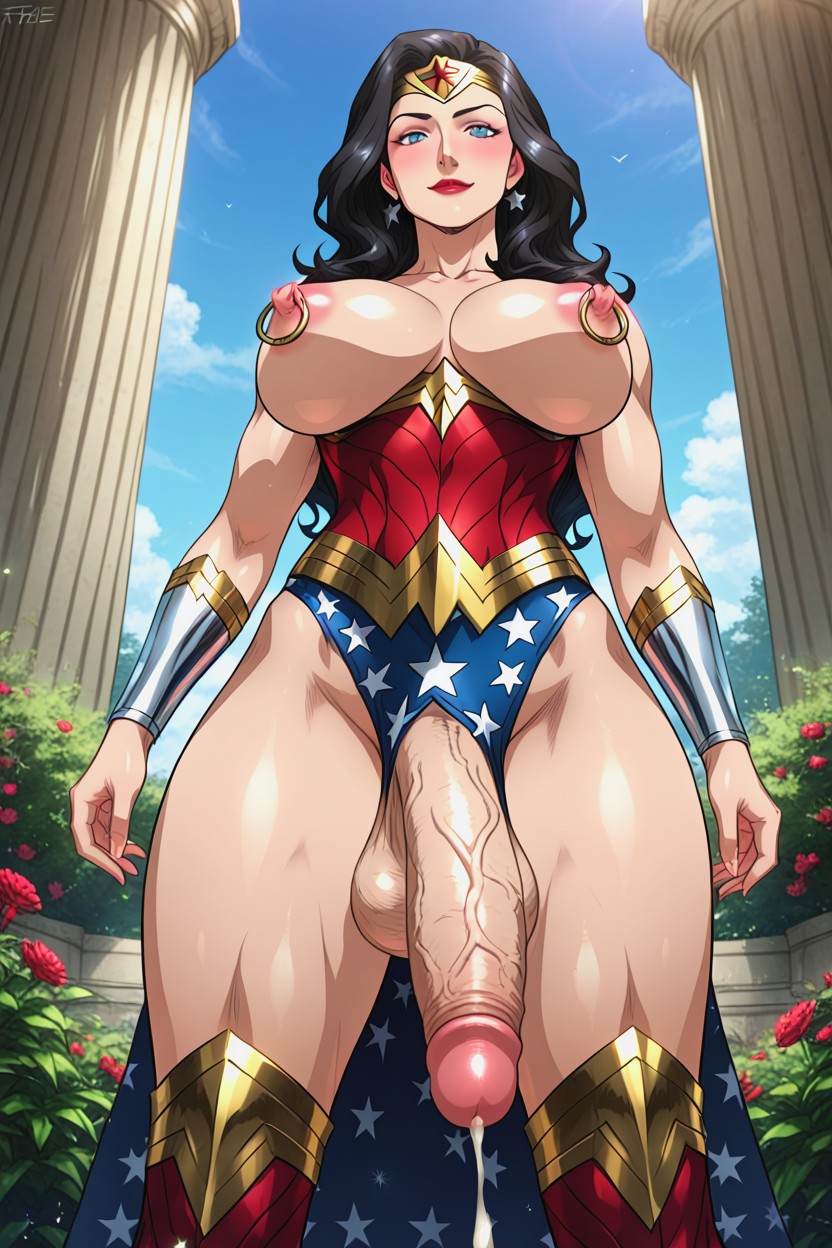 Red Lips, D Art Style, Blue Eyes Hentai AI Porn