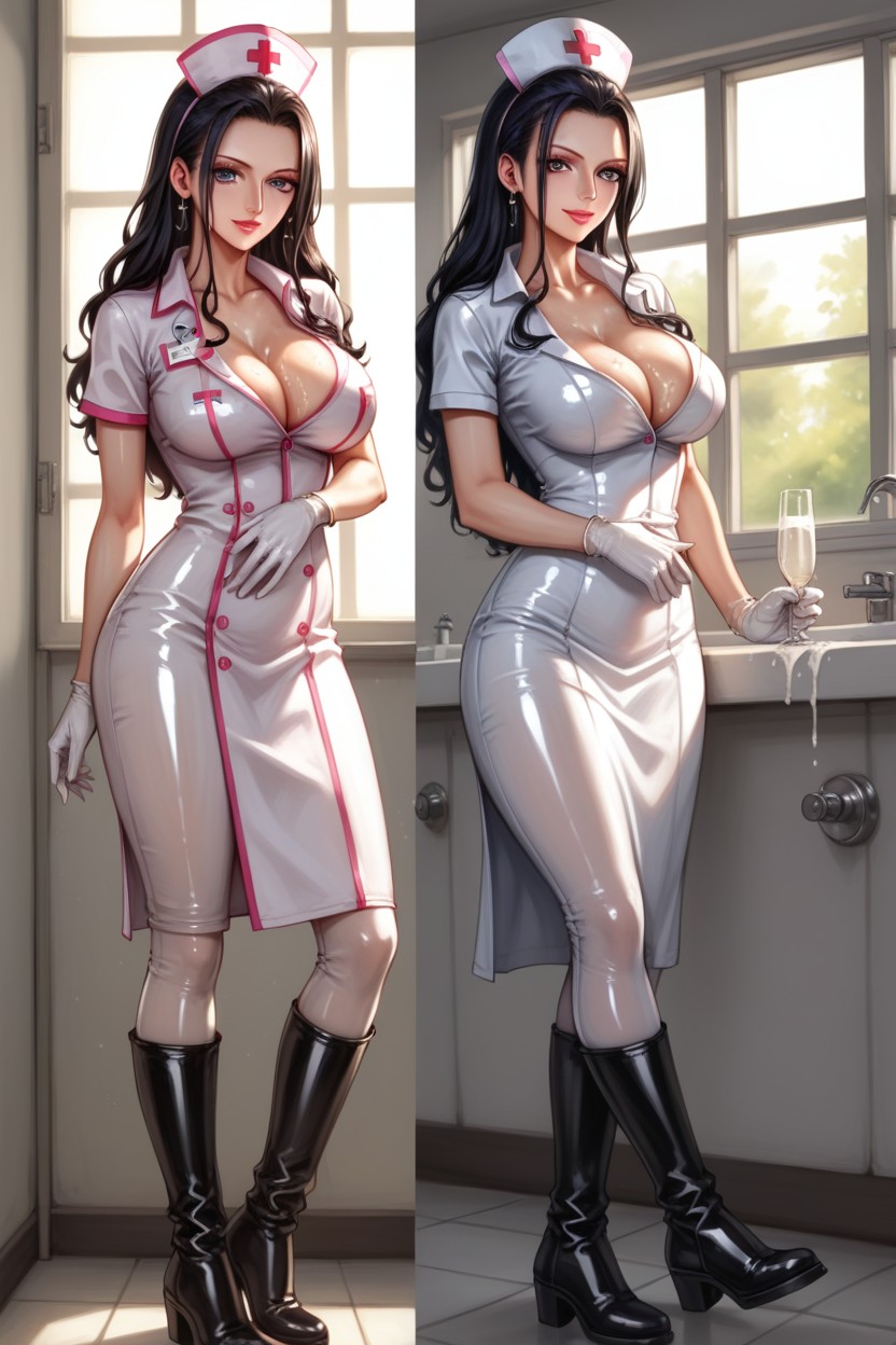 Side View, Sharp Focus, High Detail Hentai AI Porn