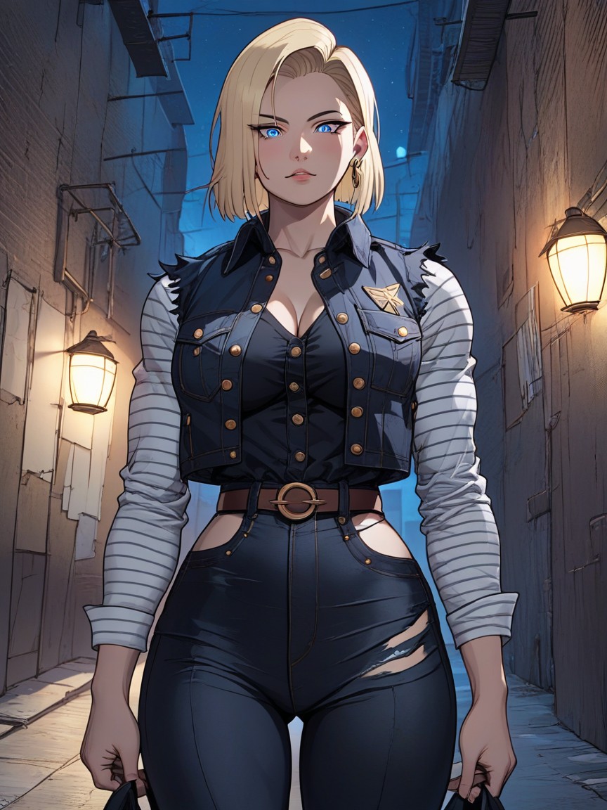 Dark Alley, Torn Clothes, 25+ Hentai AI Porn
