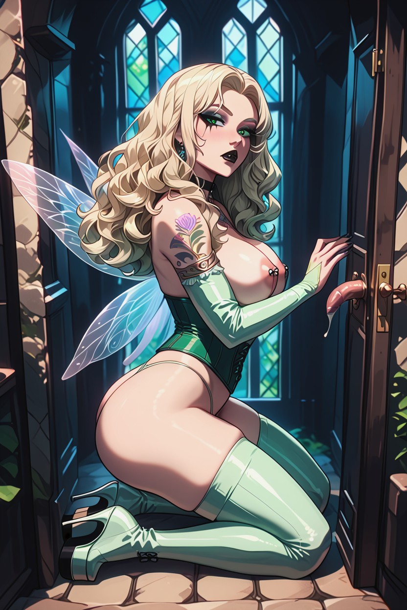 Fairy Woman, Nipple Piercing, Shaking Ass Hentai AI Porn