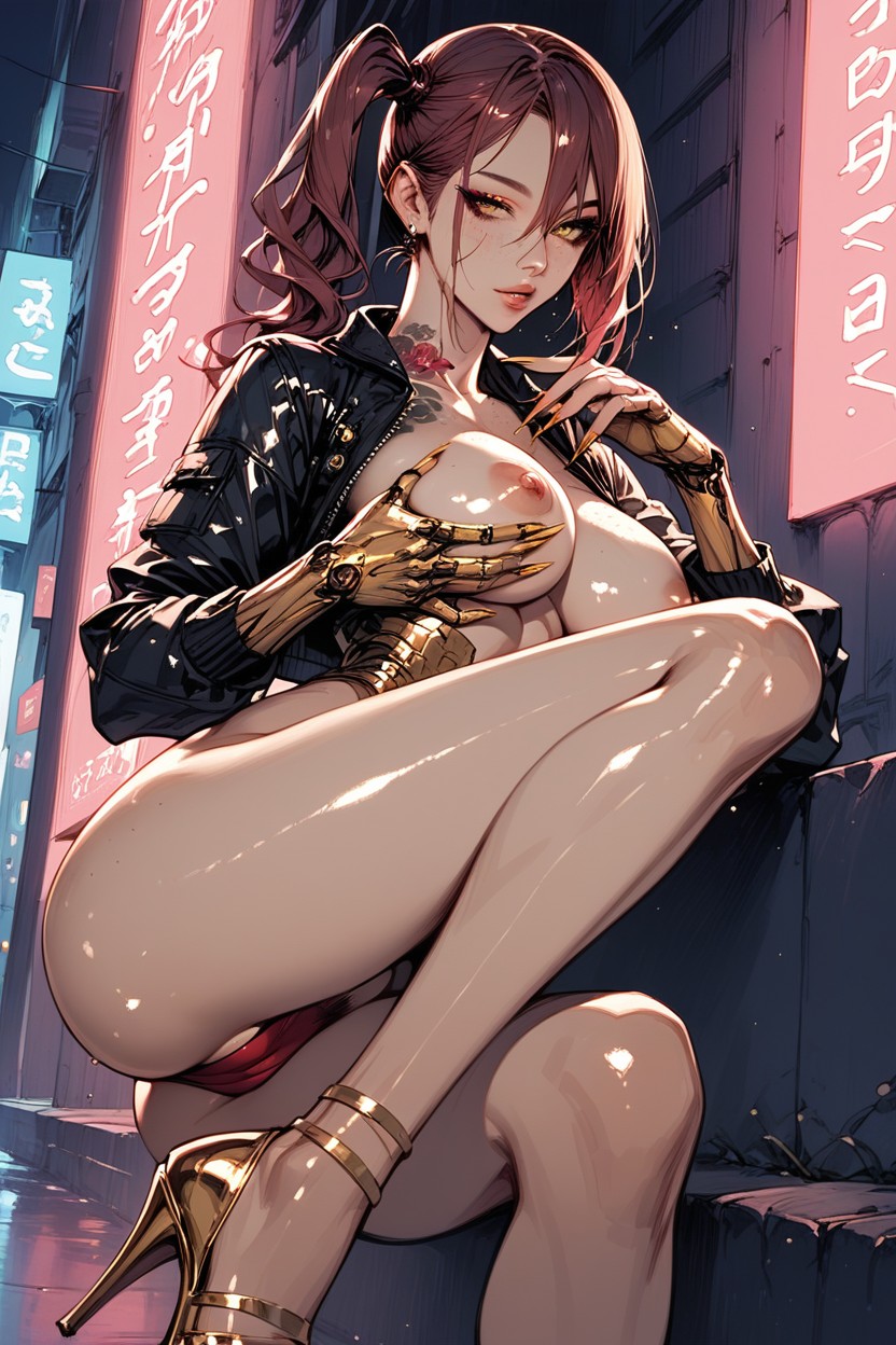 Naked, Sci-fi, Female Hentai AI Porn