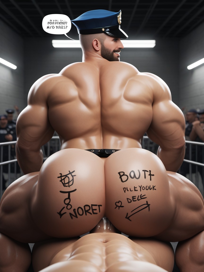 Bottom On Top, Rear View, Rear View AI Gay Porn