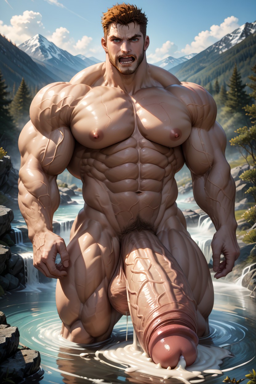 Giant Hyper Monster Cock, Hyper Balls, Extreme Cock AI Gay Porn