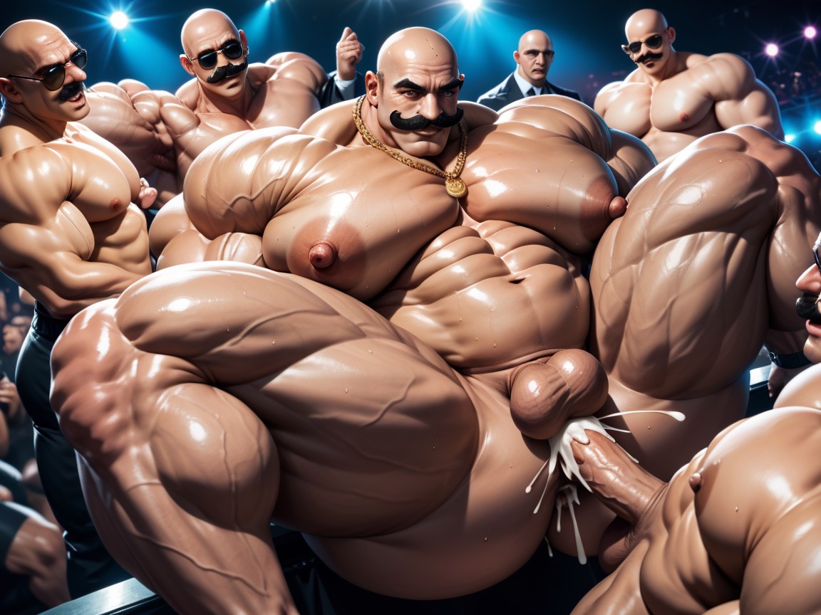 Harem, Sunglasses, Erect Penis AI Gay Porn