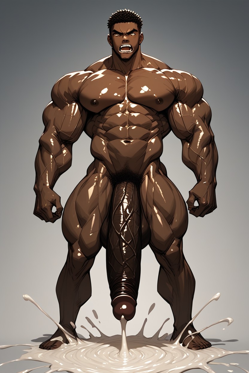 18+, Hyper Genitals, Body Growth AI Gay Porn