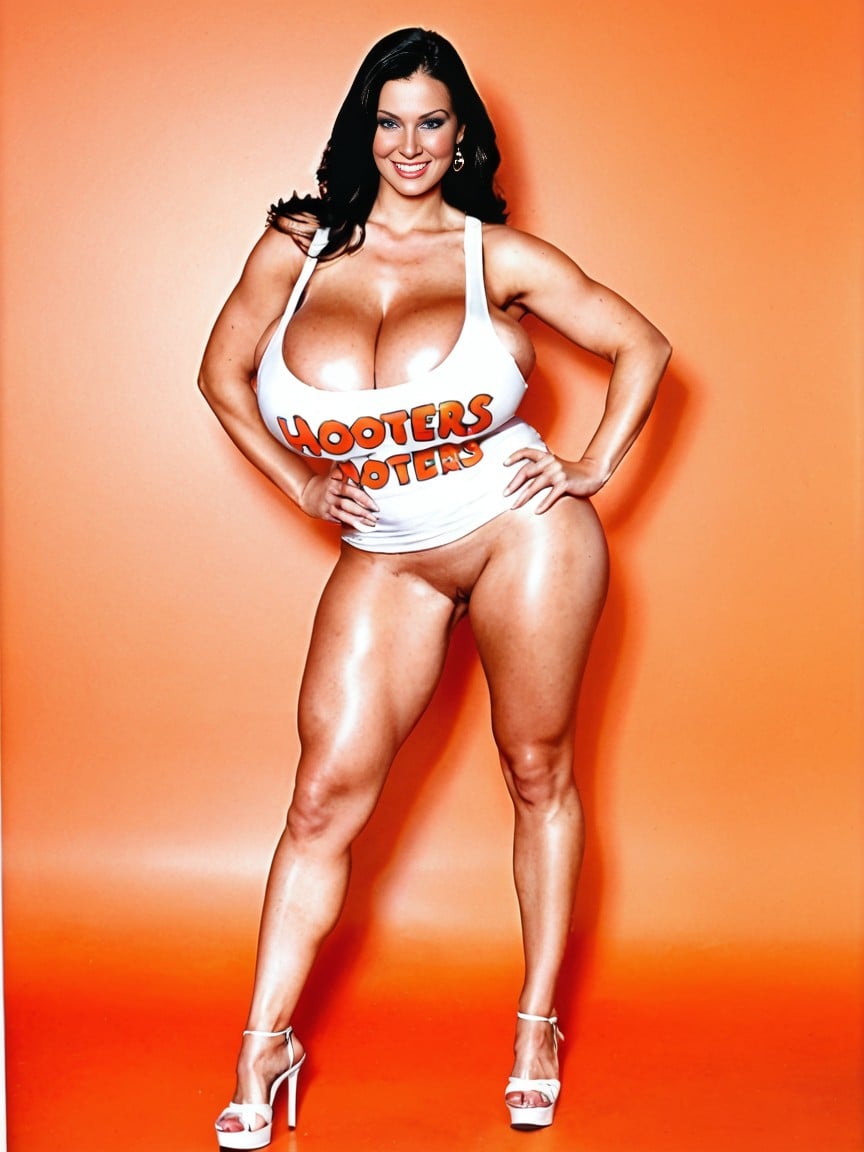 Light Makeup, Medium-beige Skin, Full Body AI Porn