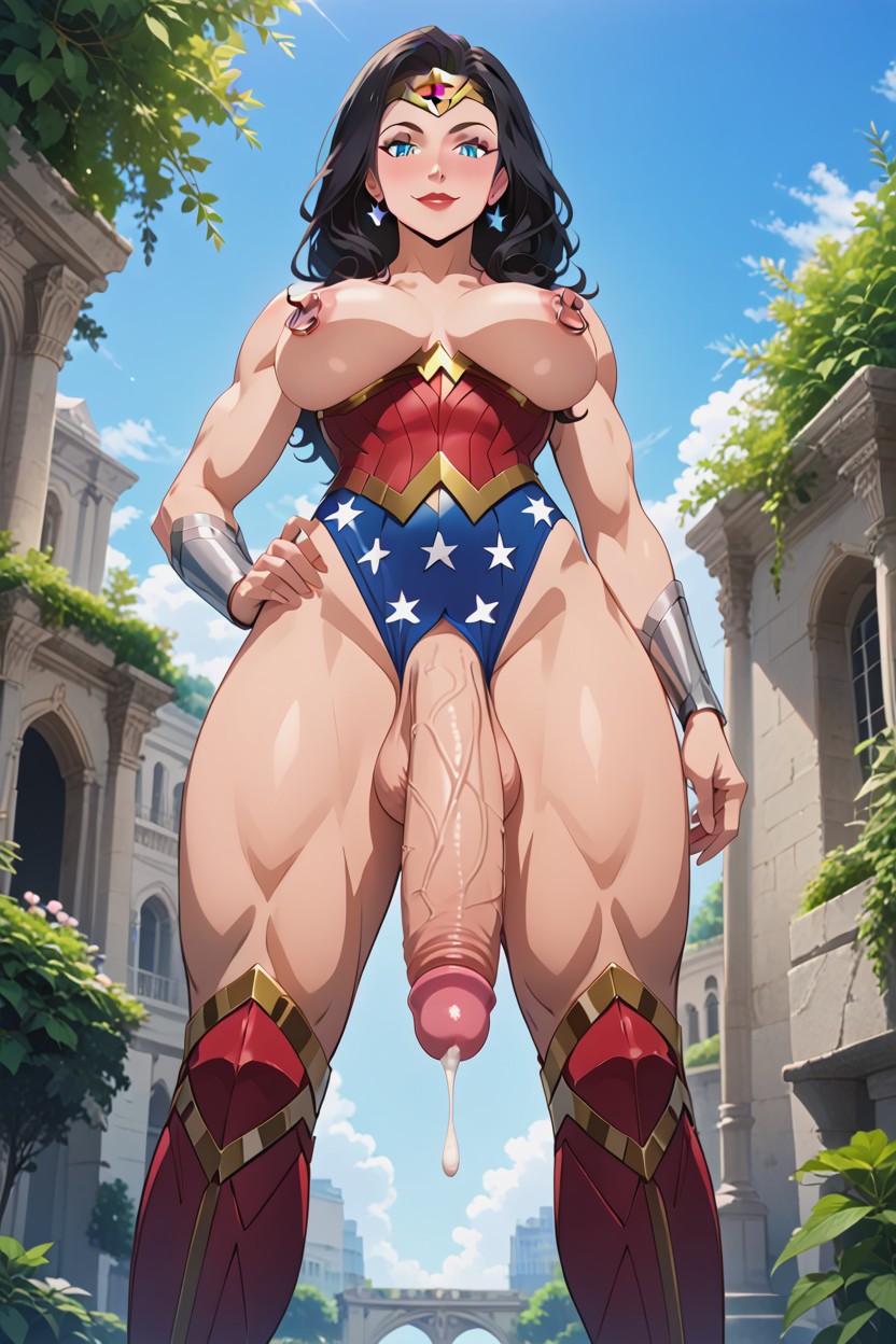 Wonder Woman Outfit, 18+, Big Beautiful Eyes Hentai AI Porn