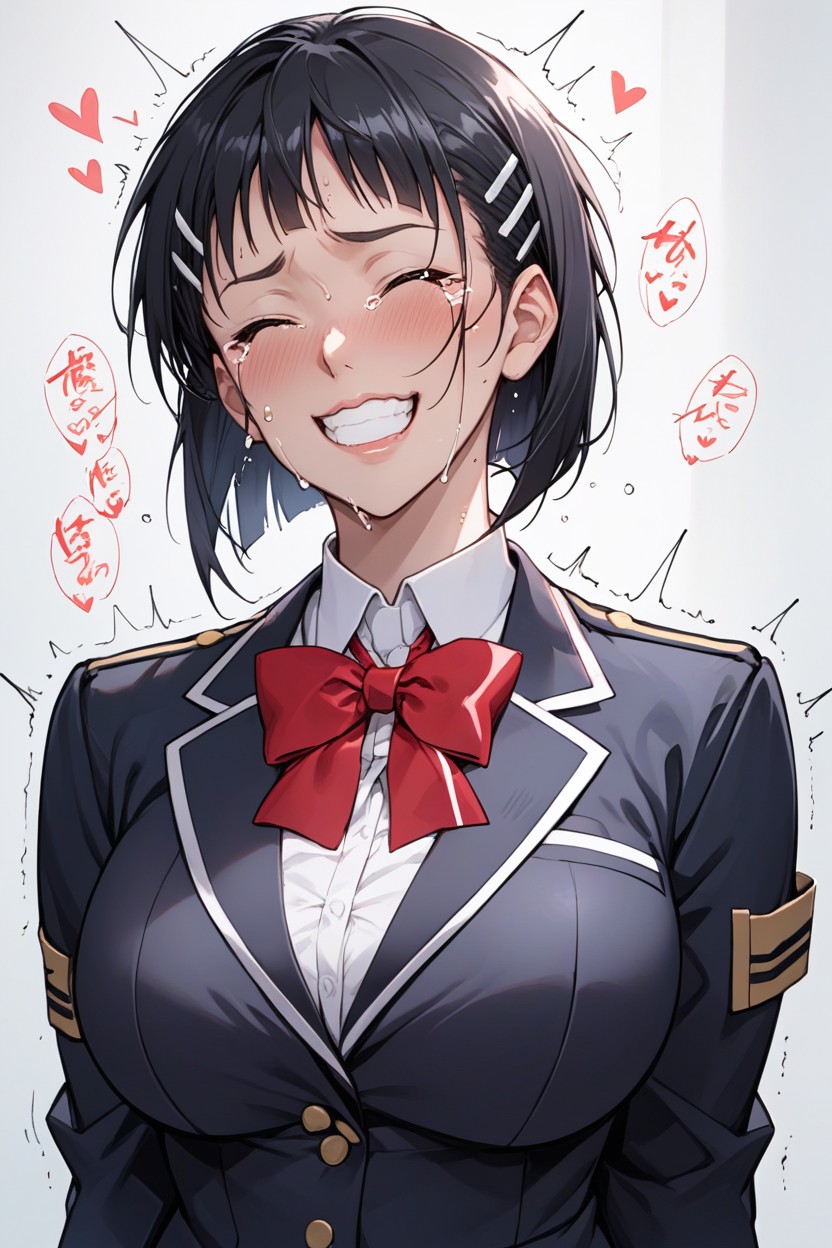Face, White Long Socks, Bust Shot Hentai AI Porn
