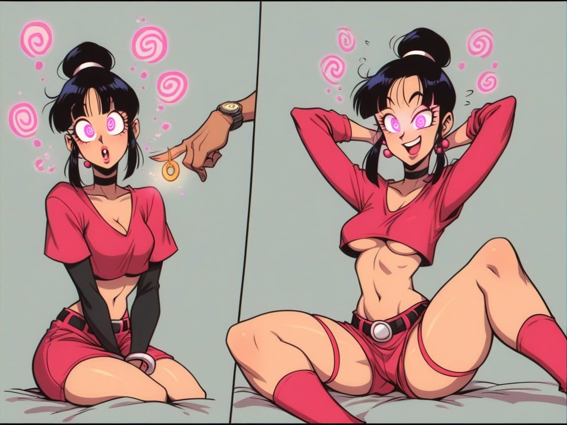 Comic Sprip, Private Parts Covered, Hypnotised Hentai AI Porn