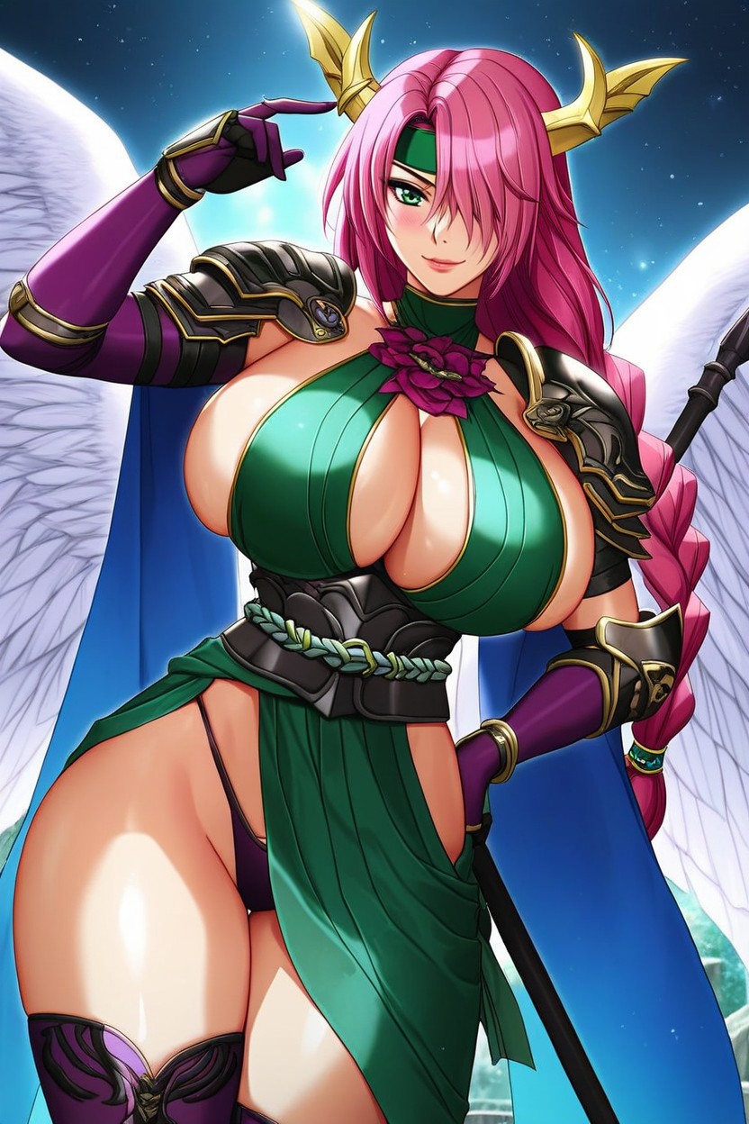 Massive Breast, Atlantis Ruins, Huge Wings AI Porn